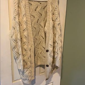 Cable knit cardigan